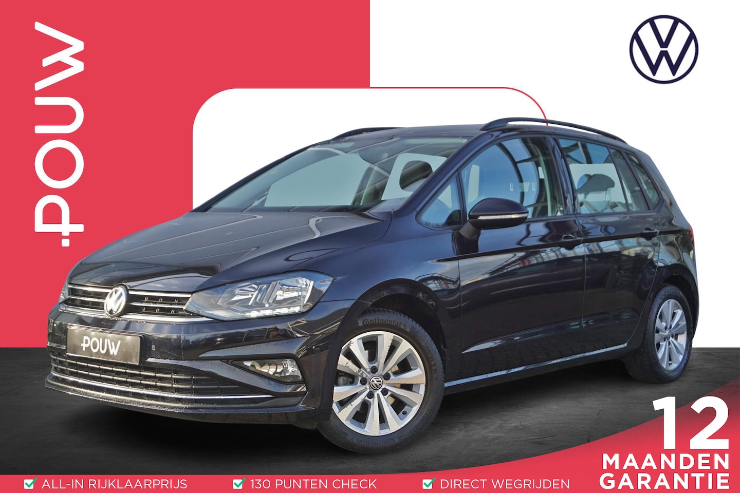 Volkswagen Golf Sportsvan - 1.0 TSI 110pk DSG Comfortline | Trekhaak Wegklapbaar | Navigatie | Achteruitrijcamera - AutoWereld.nl