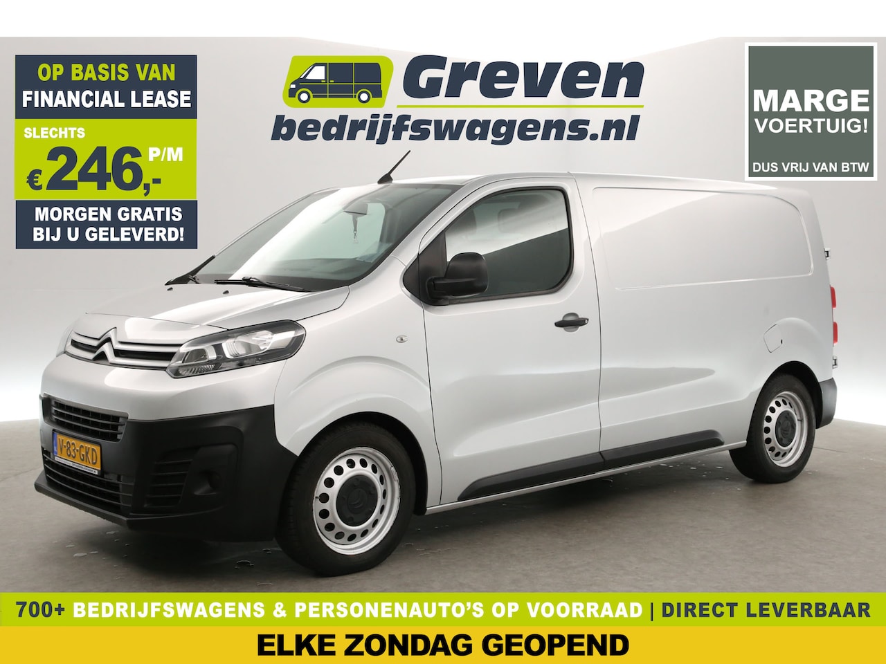 Citroën Jumpy - 1.6 BlueHDI L2H1 | MARGE | Airco | Cruise | Carplay | Navigatie | Parkeersensoren - AutoWereld.nl