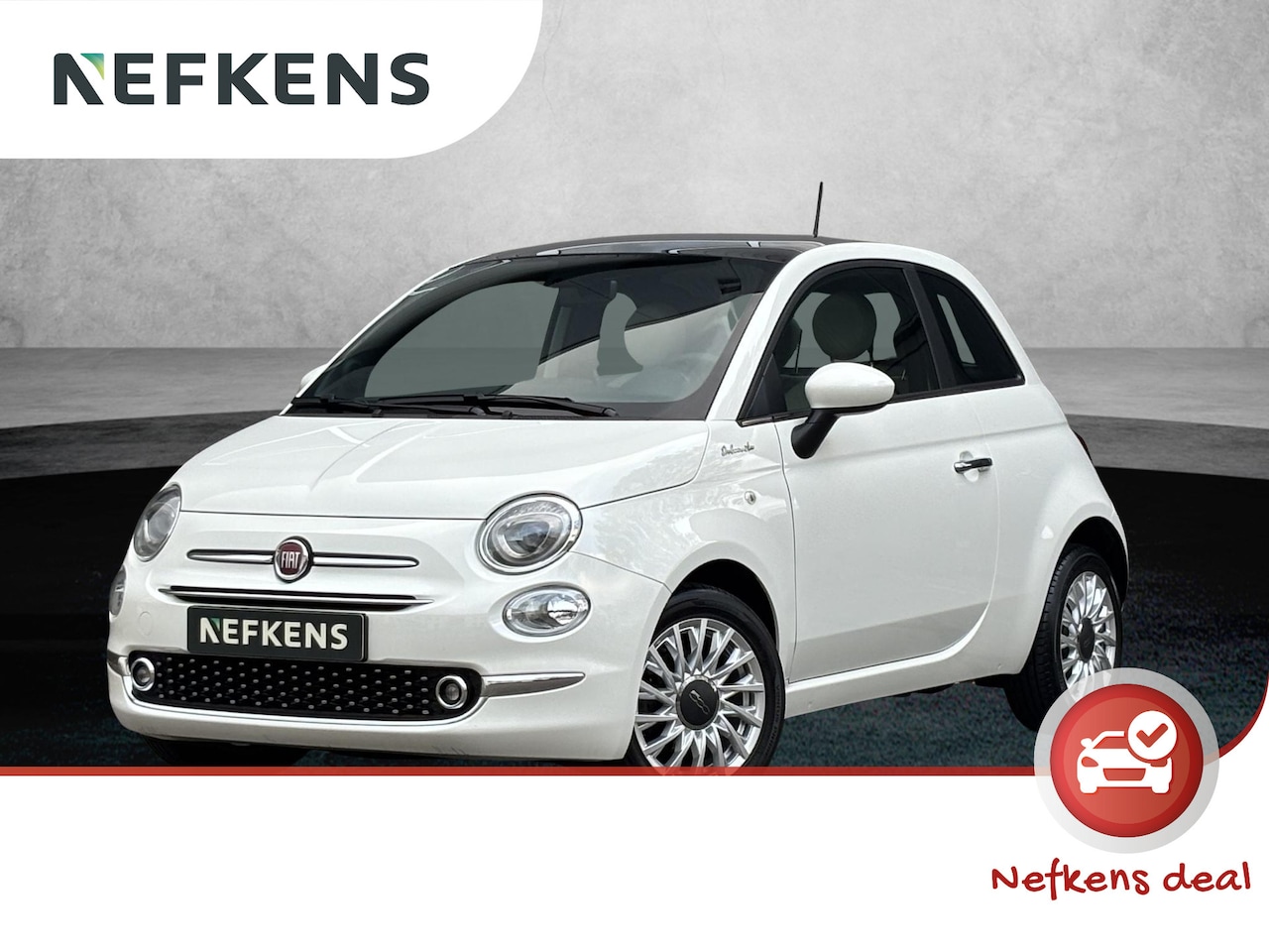 Fiat 500 - 1.0 Hybrid Dolcevita | Panoramadak | Climate control | Apple CarPlay & Android Auto - AutoWereld.nl