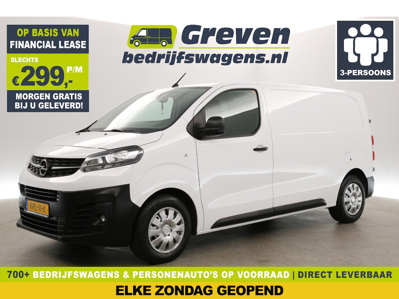 Opel Vivaro - 2.0 CDTI 145PK L2H1 | Airco | 360° Camera | Cruise | Carplay | 3-Zits | Navigatie | Parkee - AutoWereld.nl