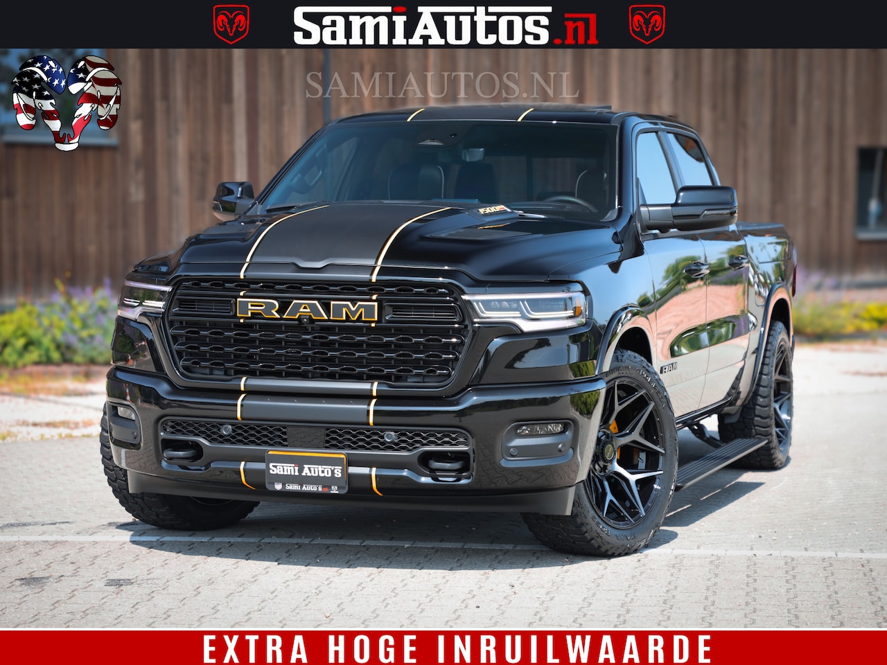 Dodge Ram 1500 - Limited Night H.O 540HP 706Nm | Massage + Full Option | De Meest Luxe en Volle Pick-Up in - AutoWereld.nl