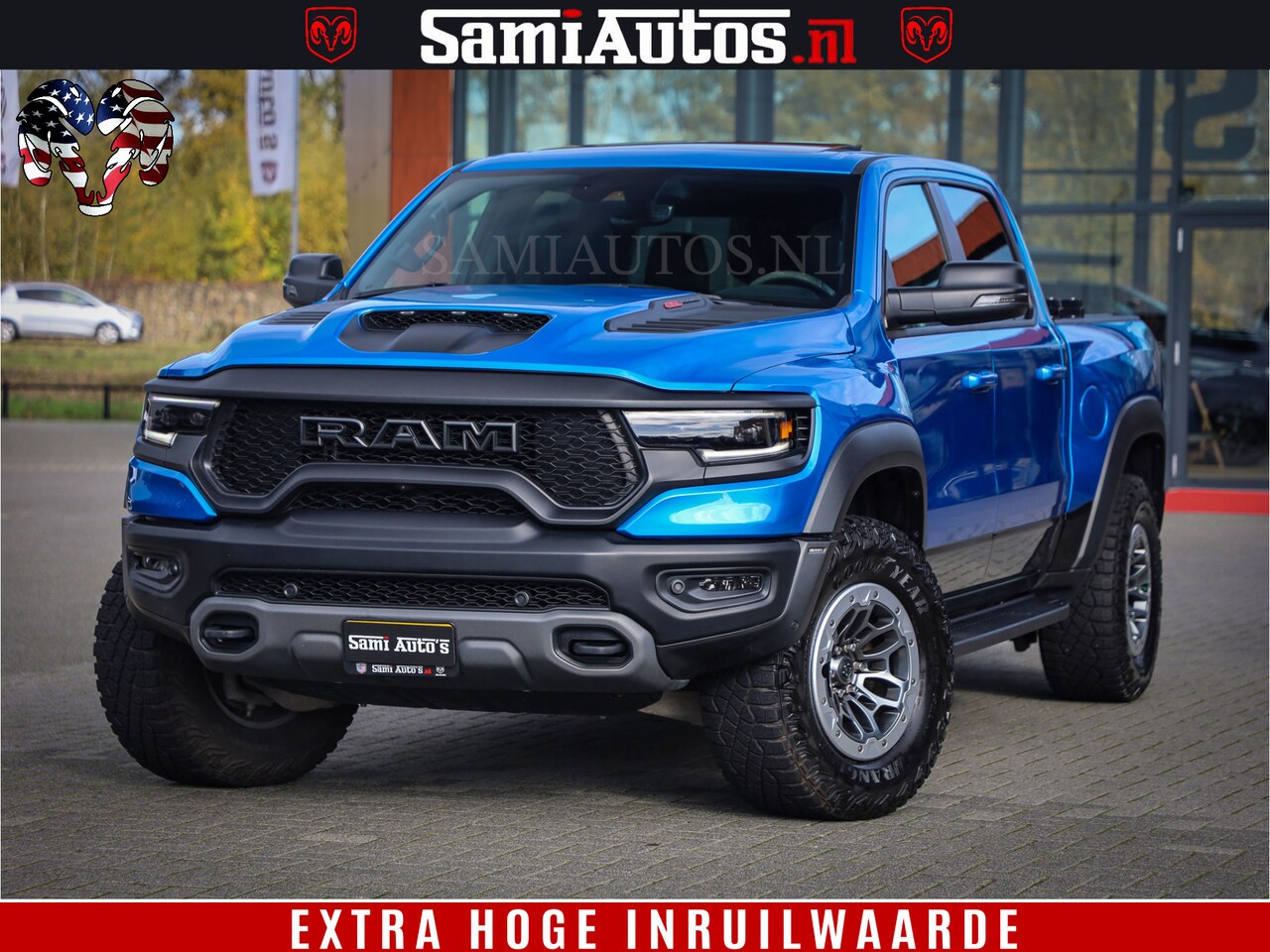 Dodge Ram 1500 - TRX HELLCAT 6.2 V8 712 PK | HYDRO BLUE | 38744 KM | NIEUW STAAT | CREW CAB | DUBBELE CABIN - AutoWereld.nl