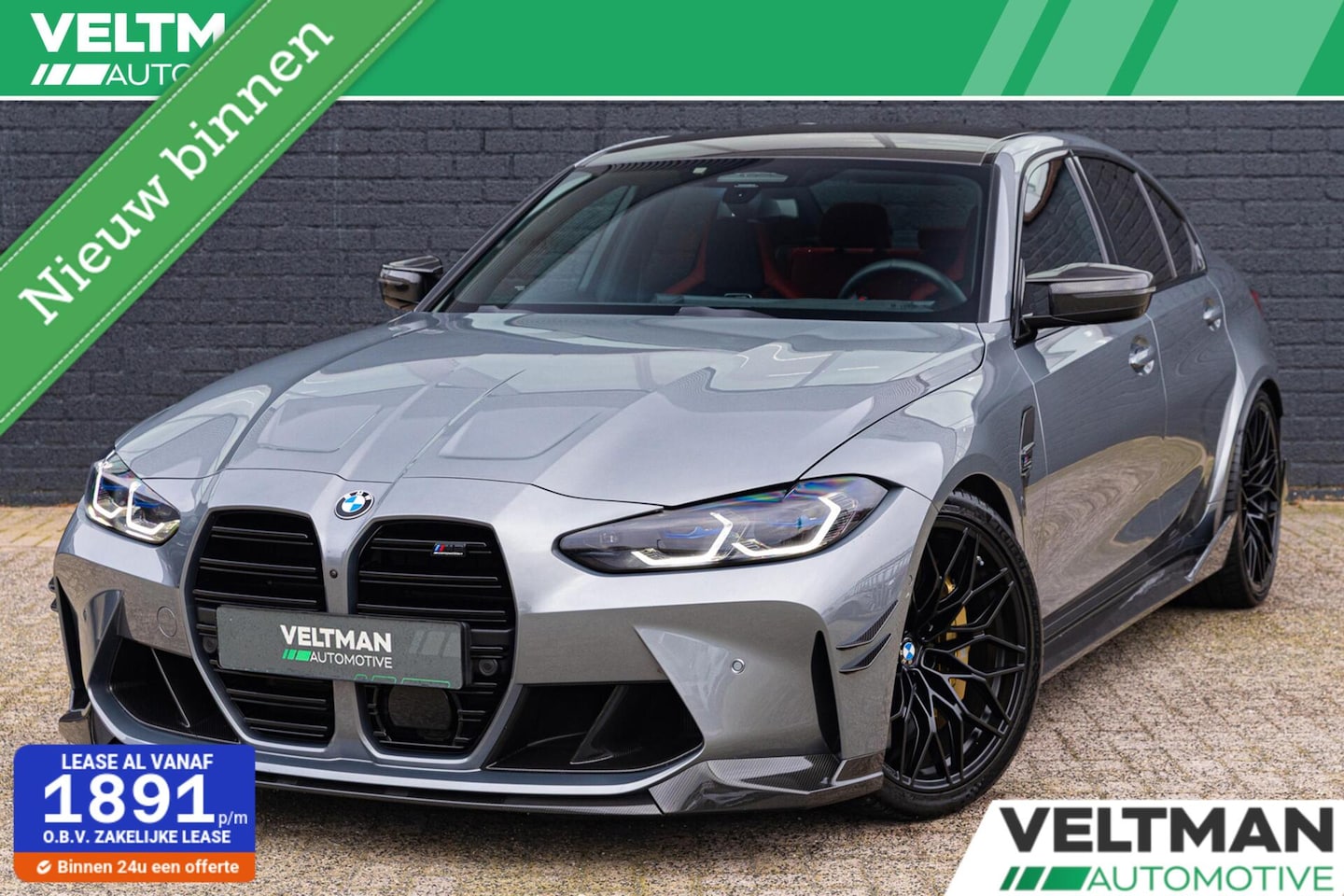 BMW M3 - 3-serie xDrive Competition TRACK PACK KERAMISCH CARBON H&K CO PILOT FRONT PPF - AutoWereld.nl