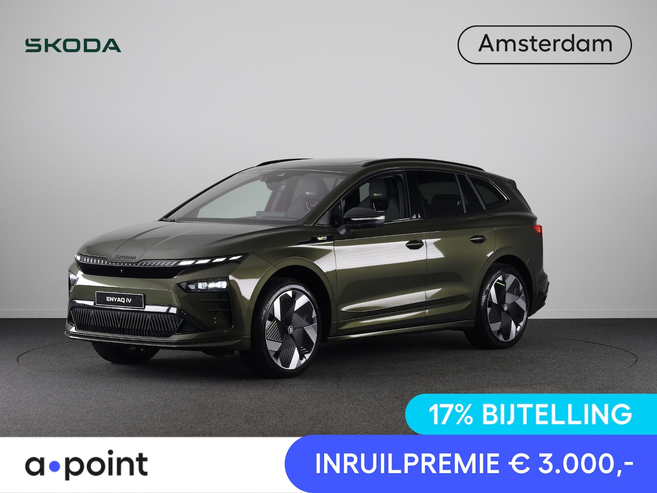 Skoda Enyaq iV - 85X RS 340 pk | Business Upgrade Pakket - MAXX | Lederen bekleding | Panoramadak | Winter - AutoWereld.nl