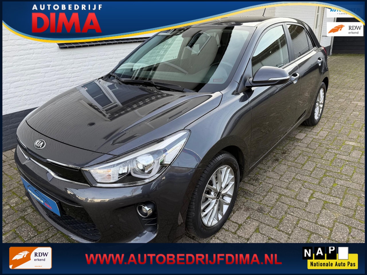 Kia Rio - 1.2 CVVT DynamicLine/ 1e Eigenaar/ ECC/ Stuur+ Stoelverwarming/ PDC - AutoWereld.nl