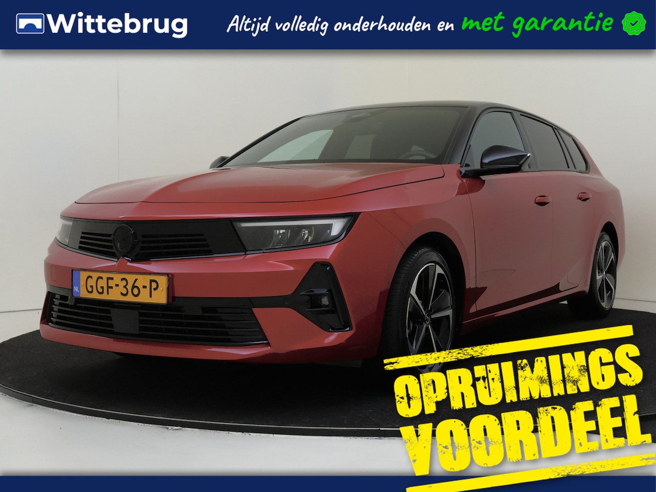 Opel Astra Sports Tourer - 1.2 Turbo Hybrid GS AUTOMAAT | NAVIGATIE | SPORTIEVE RUIME STATIONWAGON! - AutoWereld.nl