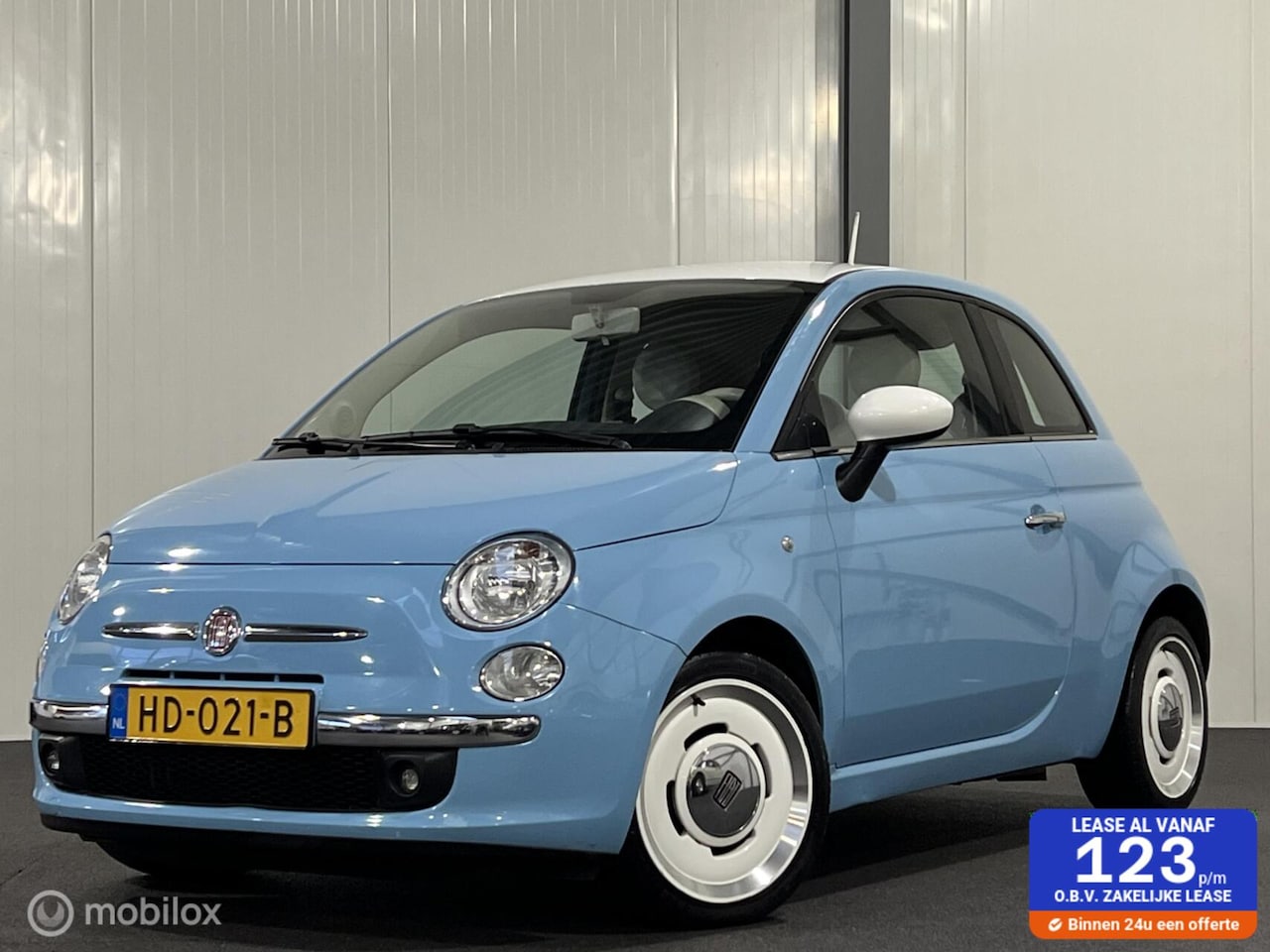 Fiat 500 - 0.9 TwinAir Turbo Vintage '57 [ NAP 1e eig! leder clima ] - AutoWereld.nl