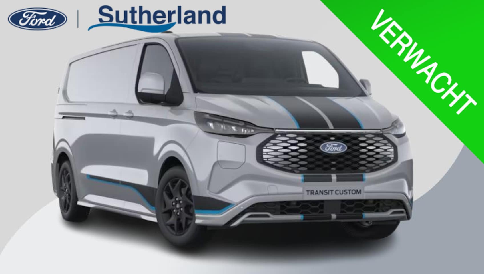 Ford E-Transit Cust. - 320 L2H1 Sport 65 kWh 218pk | Dubbele zijschuifdeur | Groot middenconsole | Trekhaakvoorbe - AutoWereld.nl