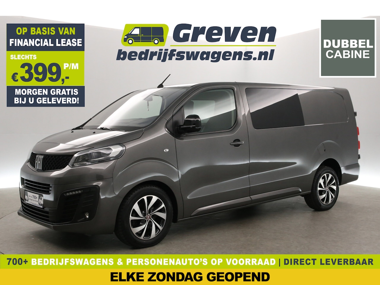 Fiat Scudo - 2.0 L3H1 | DC | 360° Cam | Airco | Cruise | Carplay | 5-Zits | Parkeersens. - AutoWereld.nl
