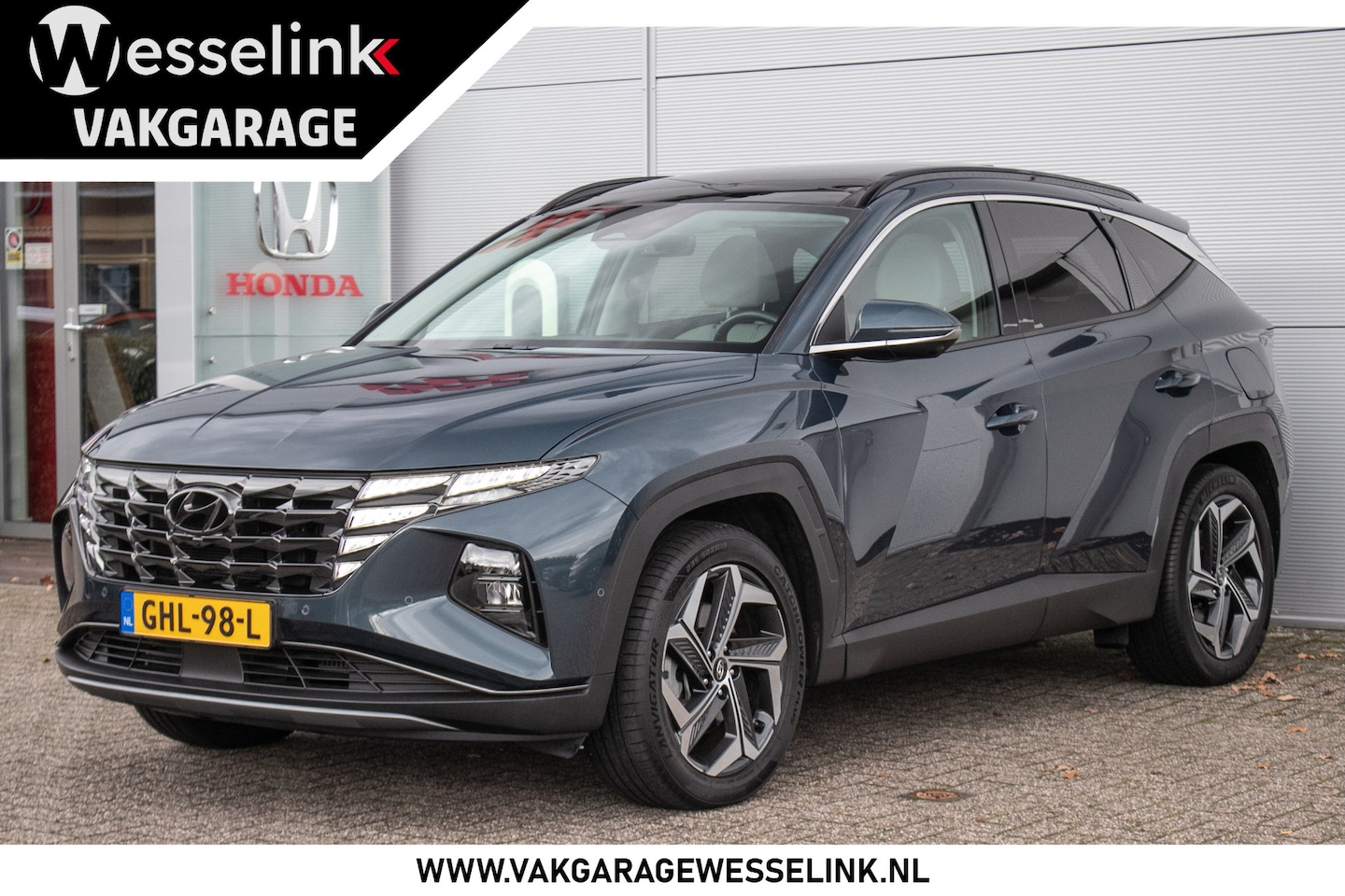 Hyundai Tucson - 1.6 T-GDI PHEV Premium Sky 4WD - Leder | Carplay | 360 camera | Adpt. Cruise - AutoWereld.nl