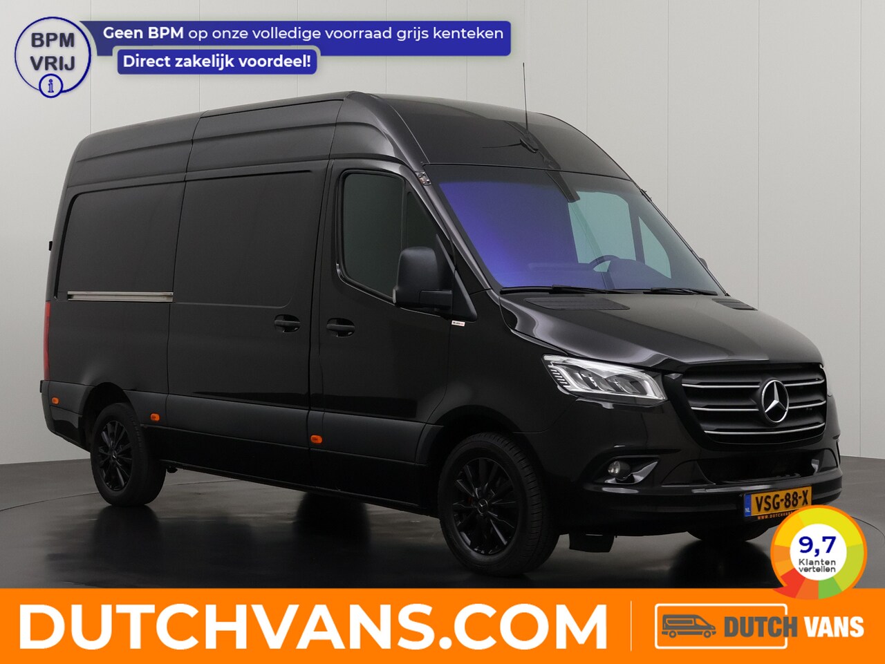 Mercedes-Benz Sprinter - 317CDI 9G-Tronic Automaat L2H2 RWD Black Edition | Navigatie | Camera | Multimedia Touchsc - AutoWereld.nl