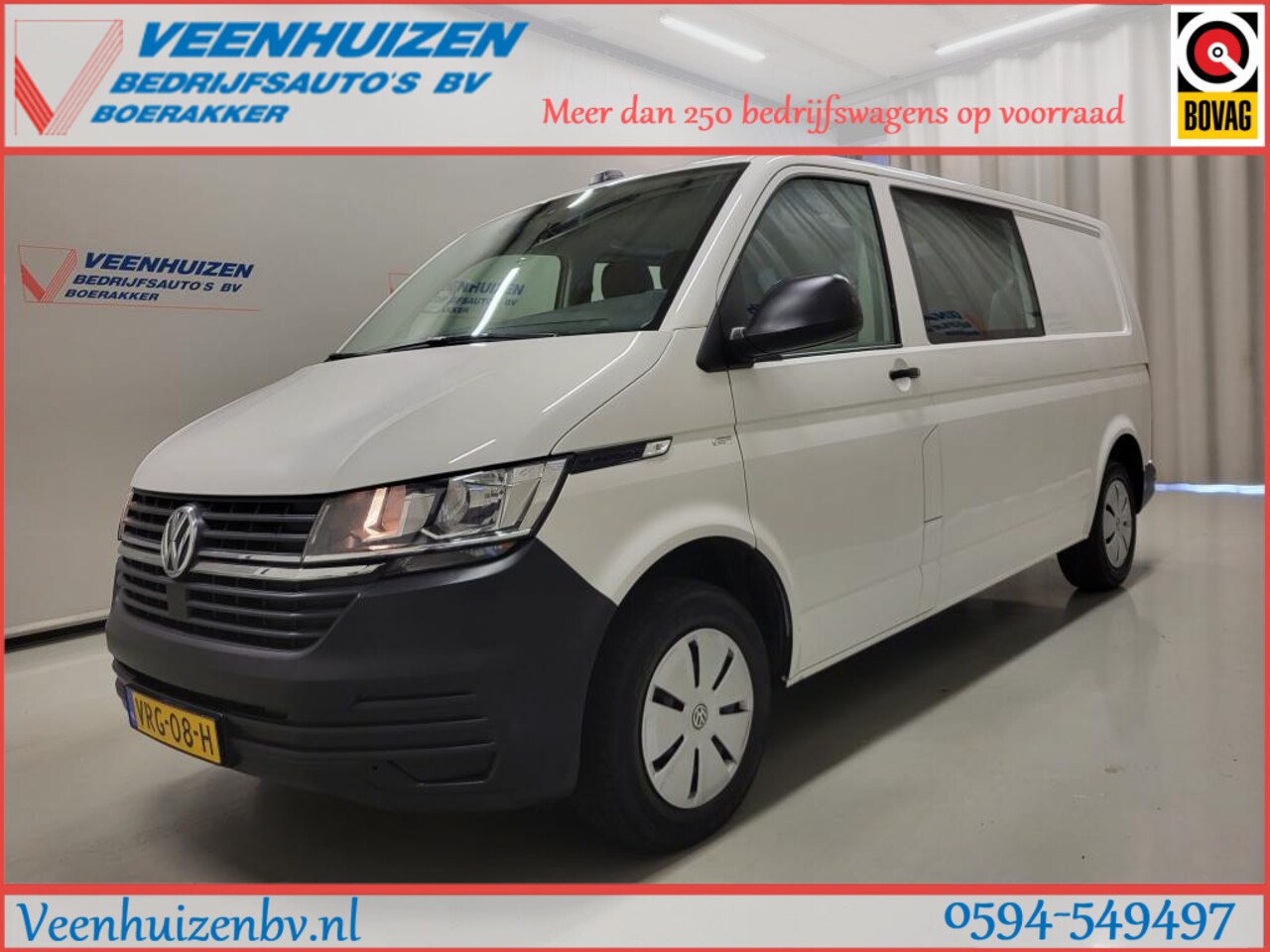 Volkswagen Transporter - 2.0TDI L2/H1 Dubbele Cabine Euro 6! - AutoWereld.nl