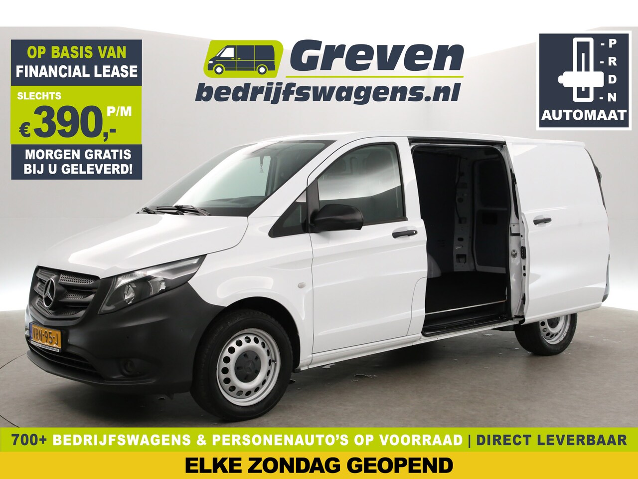 Mercedes-Benz Vito - 114 CDI Lang | Automaat | Airco | Cruise | Camera | Carplay | 2xSchuifdeur | Navi | Trekh. - AutoWereld.nl
