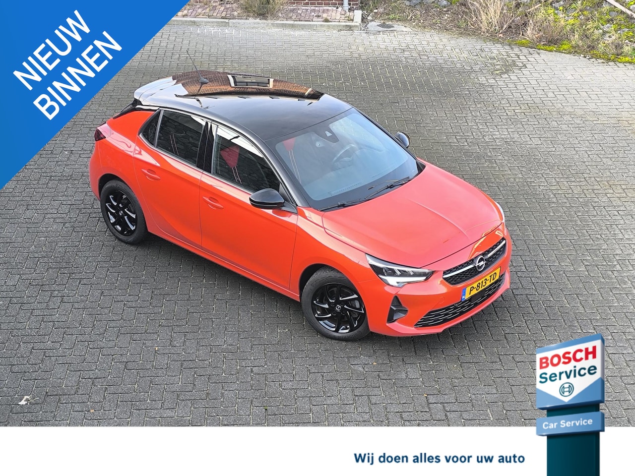 Opel Corsa - 1.2 GS Line Turbo 100PK Dab+ Carplay Two tone lak, zwarte hemel,cruise control,enz - AutoWereld.nl
