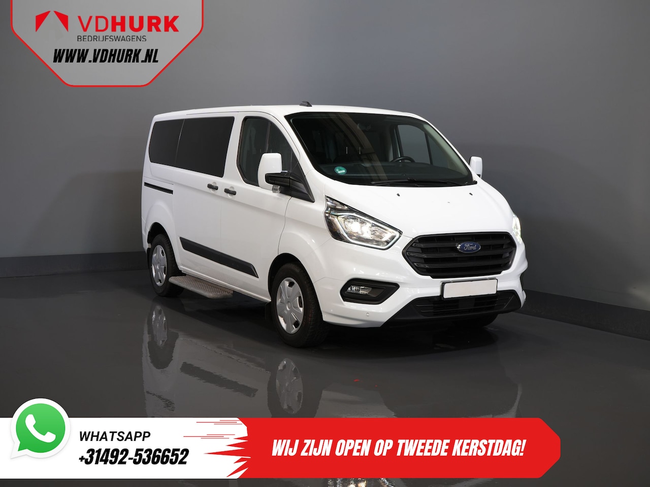 Ford Transit Custom Tourneo - 2.0 TDCI €28.352,- incl. BTW/BPM Trend Combi/ Kombi/ 9 Persoons/ 9 P/ Cruise/ PDC/ Airco - AutoWereld.nl