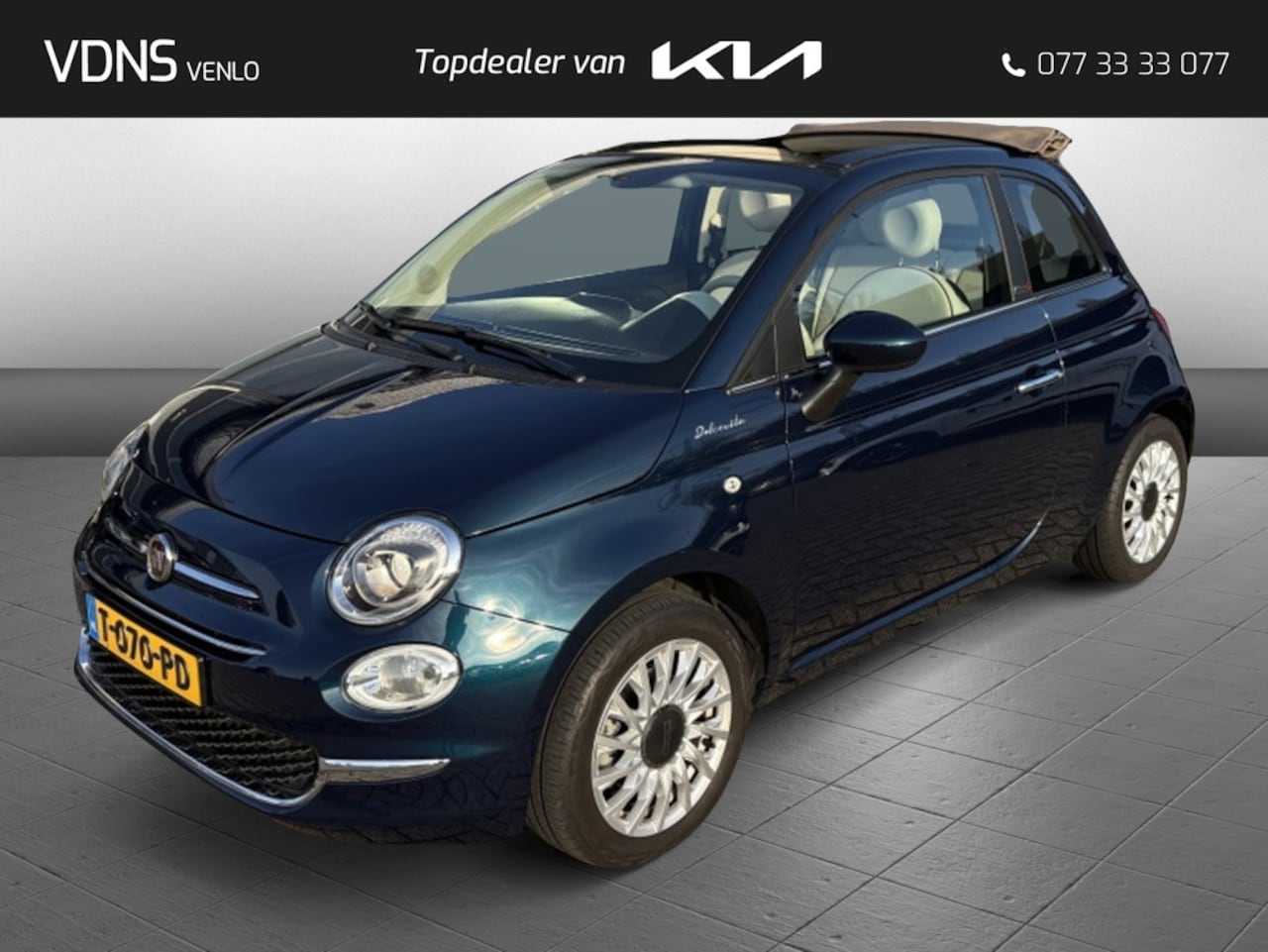 Fiat 500 - CABRIO 1.0 Hybrid Dolcevita '' ZEER MOOI '' weinig KM - AutoWereld.nl
