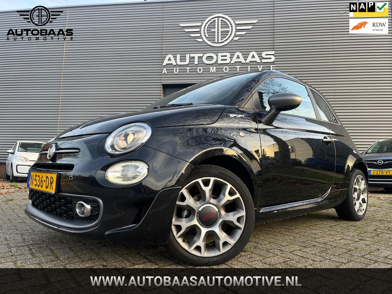 Fiat 500 - 1.0 Hybrid Sport **APK 09-2027** NL-AUTO+NAP+1EIG+NAVI+PANORAMADAK+APPLE CARPLAY+CLIMATE C - AutoWereld.nl