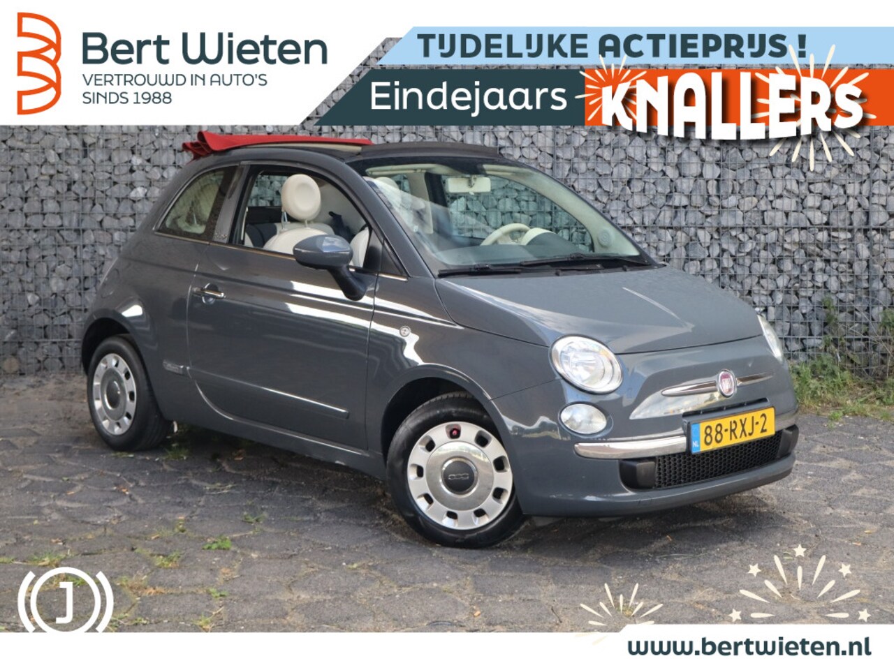 Fiat 500 C - 1.2 Pop | Geen import | Automaat | 4 Cilinder motor | Cabrio - AutoWereld.nl