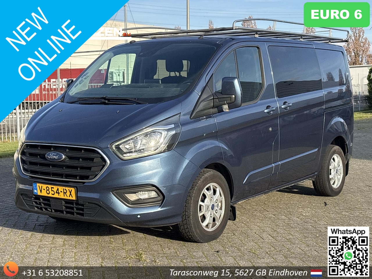 Ford Transit Custom - 300 2.0 TDCI L1H1 Limited Dubbel Cabine Aut. | € 11.450,- NETTO! | Euro 6 | Airco | Cruise - AutoWereld.nl