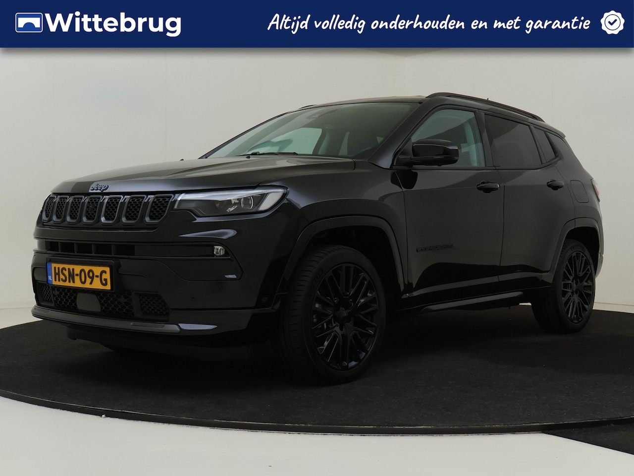 Jeep Compass - 4xe 240 Plug-in Hybrid Electric S | Leder | Rondom Camera | Navigatie | 19" Velgen - AutoWereld.nl
