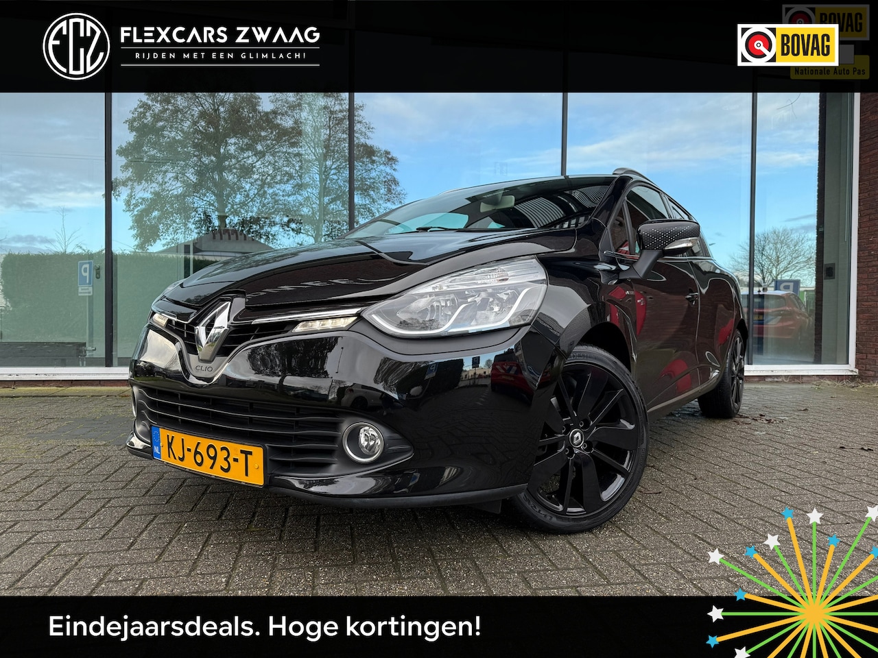 Renault Clio Estate - 0.9 TCe Iconic - Leder - Navi - Parkeerhulp - Climate - Org.NL - AutoWereld.nl