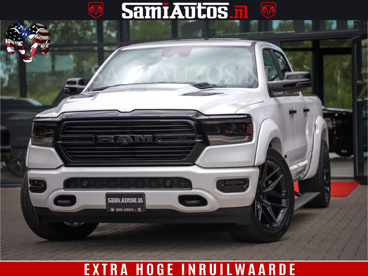 Dodge Ram 1500 - Laramie Sport | V8 5,7 402 HP | Krachtige Hemi | Panorama Dak | 12' Scherm | Comfortabele - AutoWereld.nl