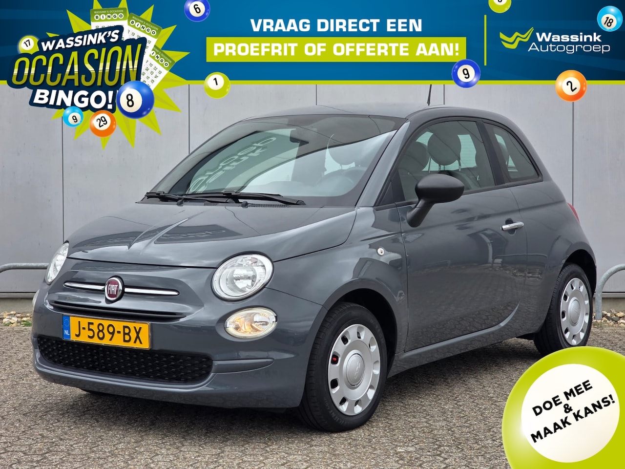 Fiat 500 - 1.0 70pk Hybrid Pop I Cruise Control I Airco I Radio I - AutoWereld.nl