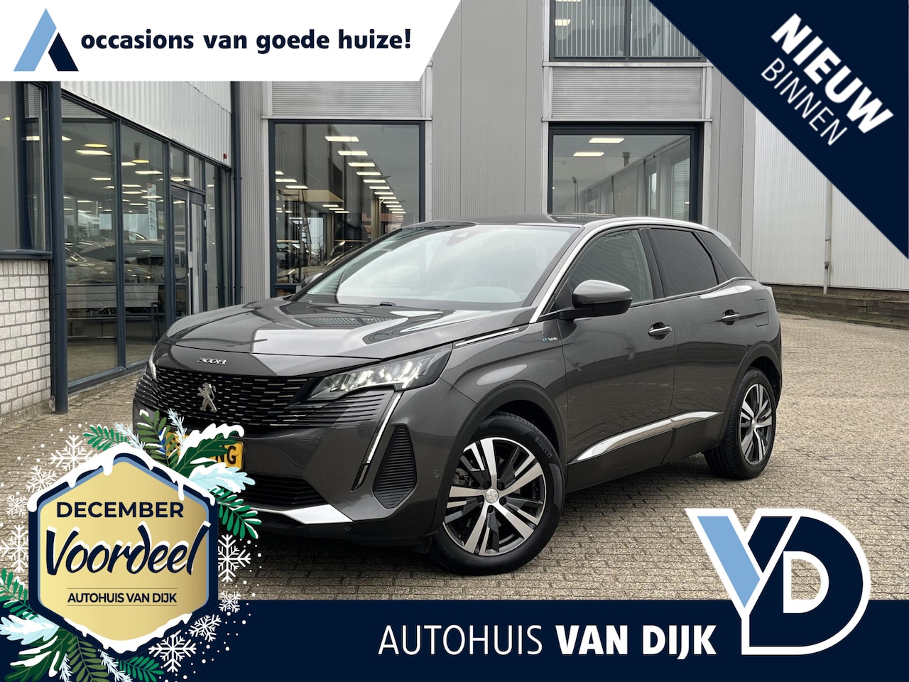 Peugeot 3008 - 1.6 HYbrid 225 Allure Pack Business | Navigatie/Clima/Cruise/Camera/Bluetooth/Apple CarPla - AutoWereld.nl