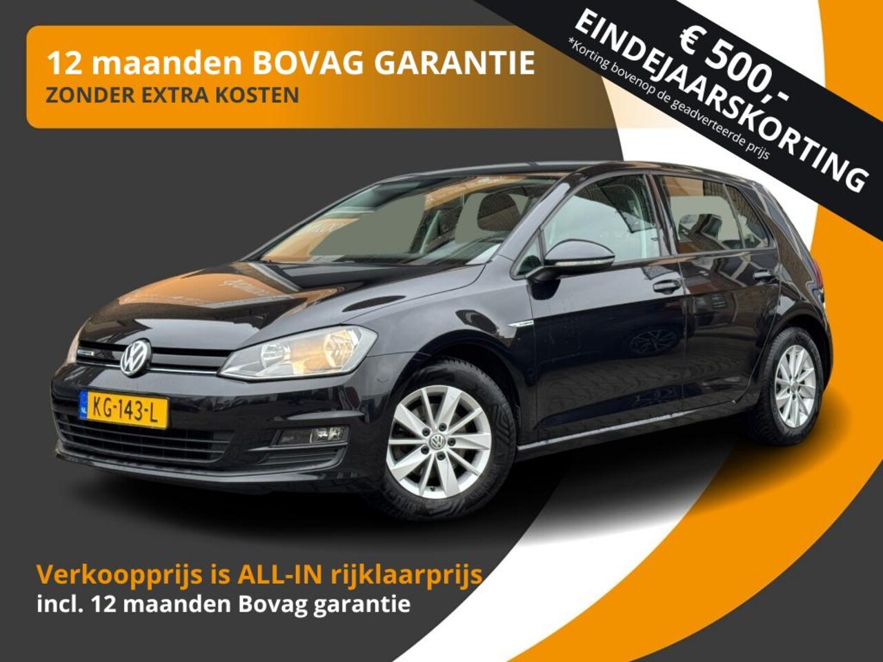 Volkswagen Golf - 1.0 TSI 110PK DSG AUTOMAAT EDITION NAVI/CARPLAY/TREKHAAK/NL-AUTO - AutoWereld.nl