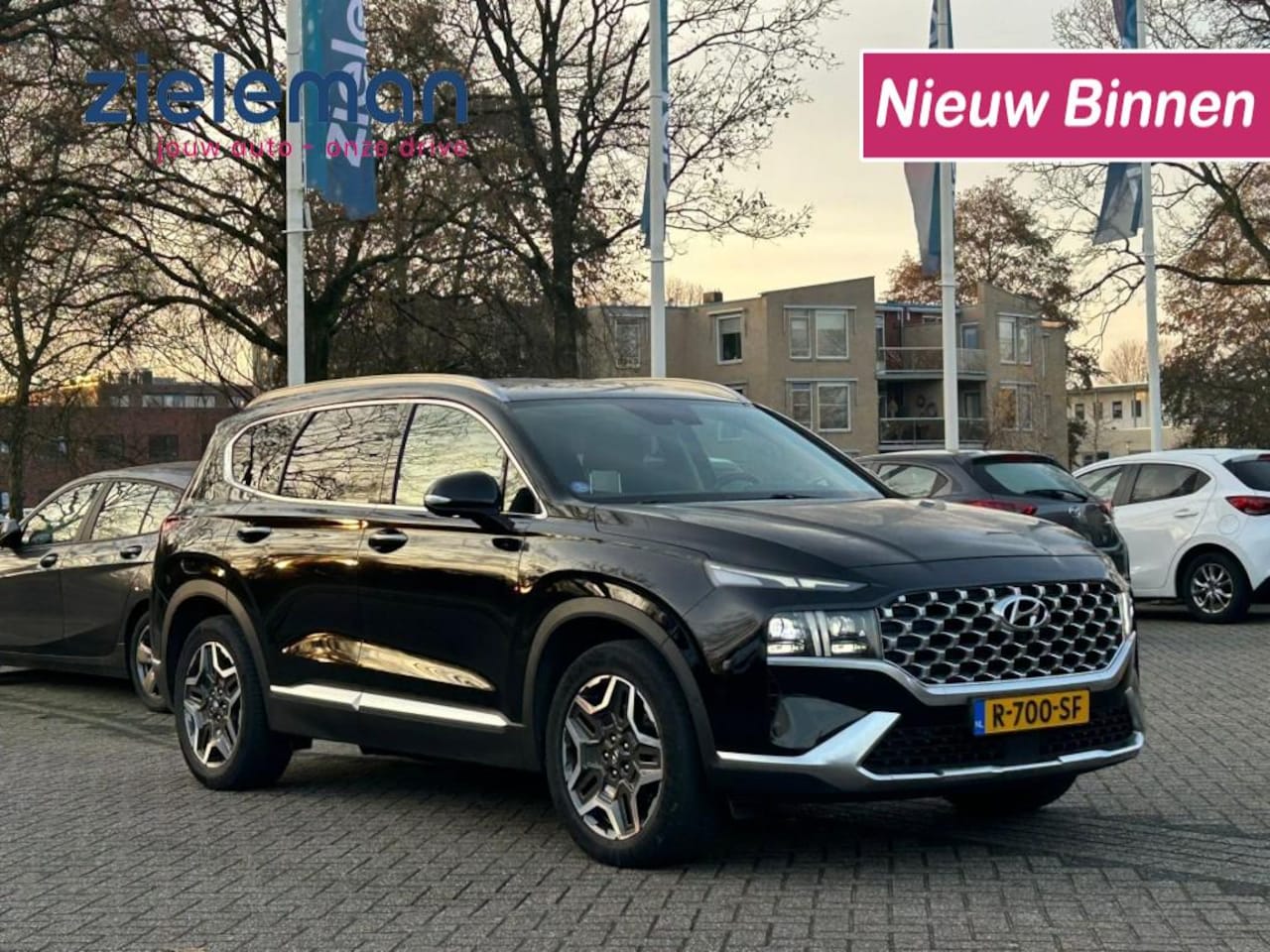 Hyundai Santa Fe - 1.6 T-GDI PHEV Premium - Carplay, Navi, Leer, Camera, Stoelverw. Afn. Trekhaak - AutoWereld.nl
