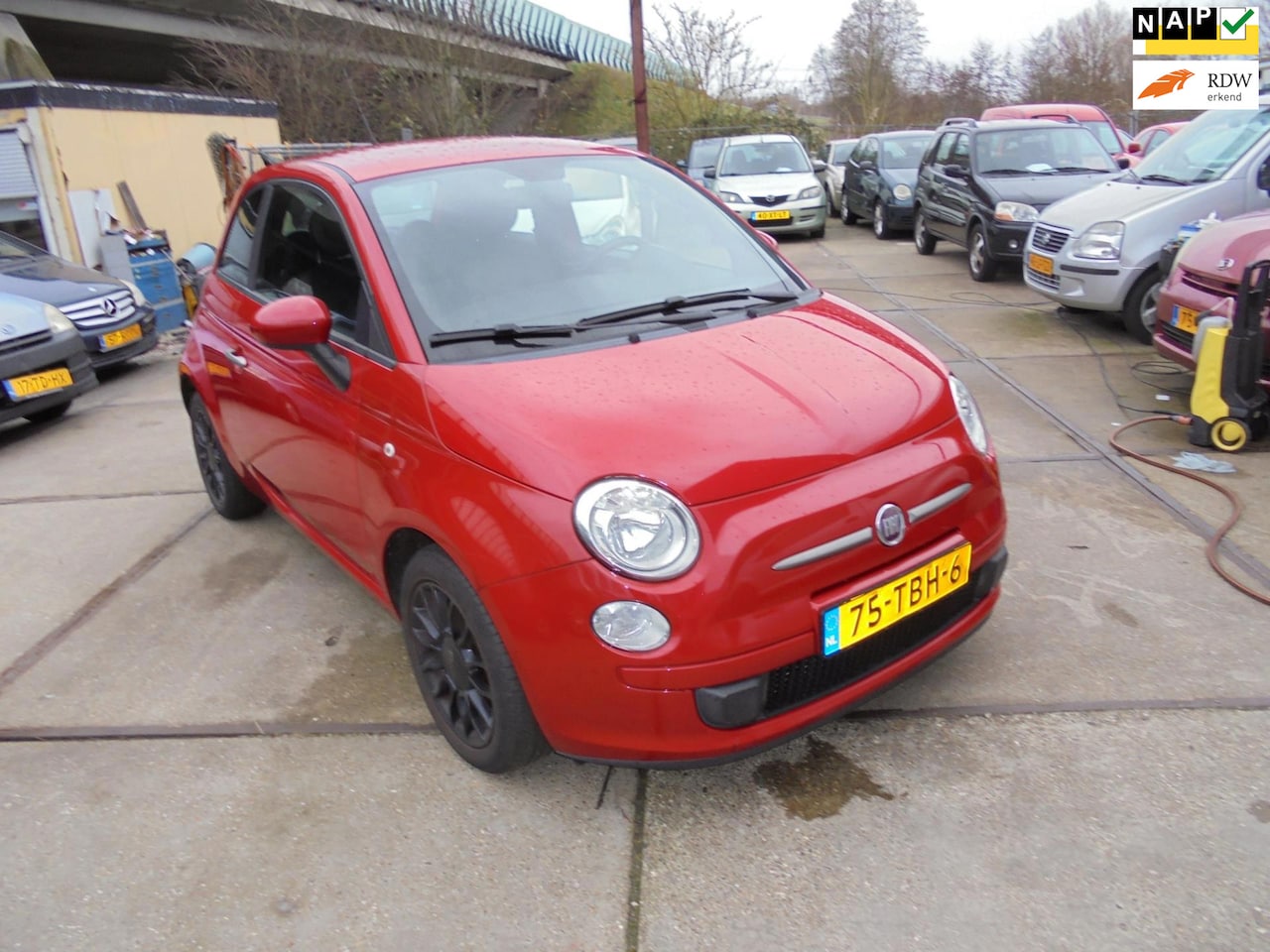 Fiat 500 - 0.9 TwinAir turbo leer airco nap apk - AutoWereld.nl