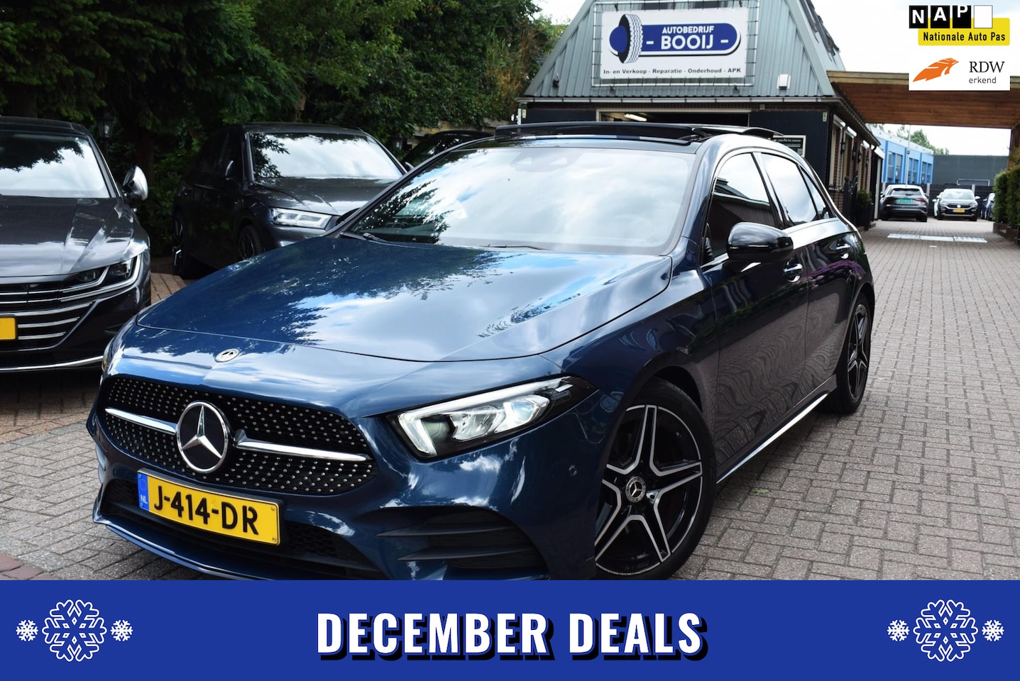 Mercedes-Benz A-klasse - 180 Business Solution AMG AUTOM/PANO DAK/CRUISE/XENON/NL-AUTO/NAVI/CAMERA/CARPLAY/PDC V+A/ - AutoWereld.nl