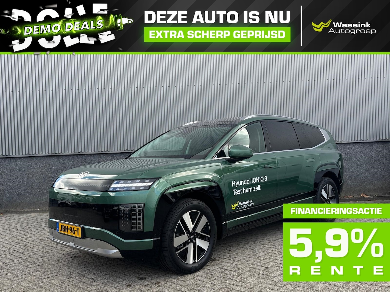 Hyundai IONIQ 9 - DEMO DEAL I110,3 kWh 308pk AWD Connect+ | Schuif-/Kantel Dak | 360° Camera | Elektrisch Ve - AutoWereld.nl