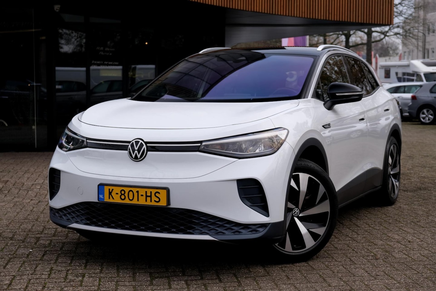 Volkswagen ID.4 - First 77 kWh|ACC|Camera|Winterpakket|Trekhaak|Standkachel|Carplay|Stuurwielverwarming - AutoWereld.nl