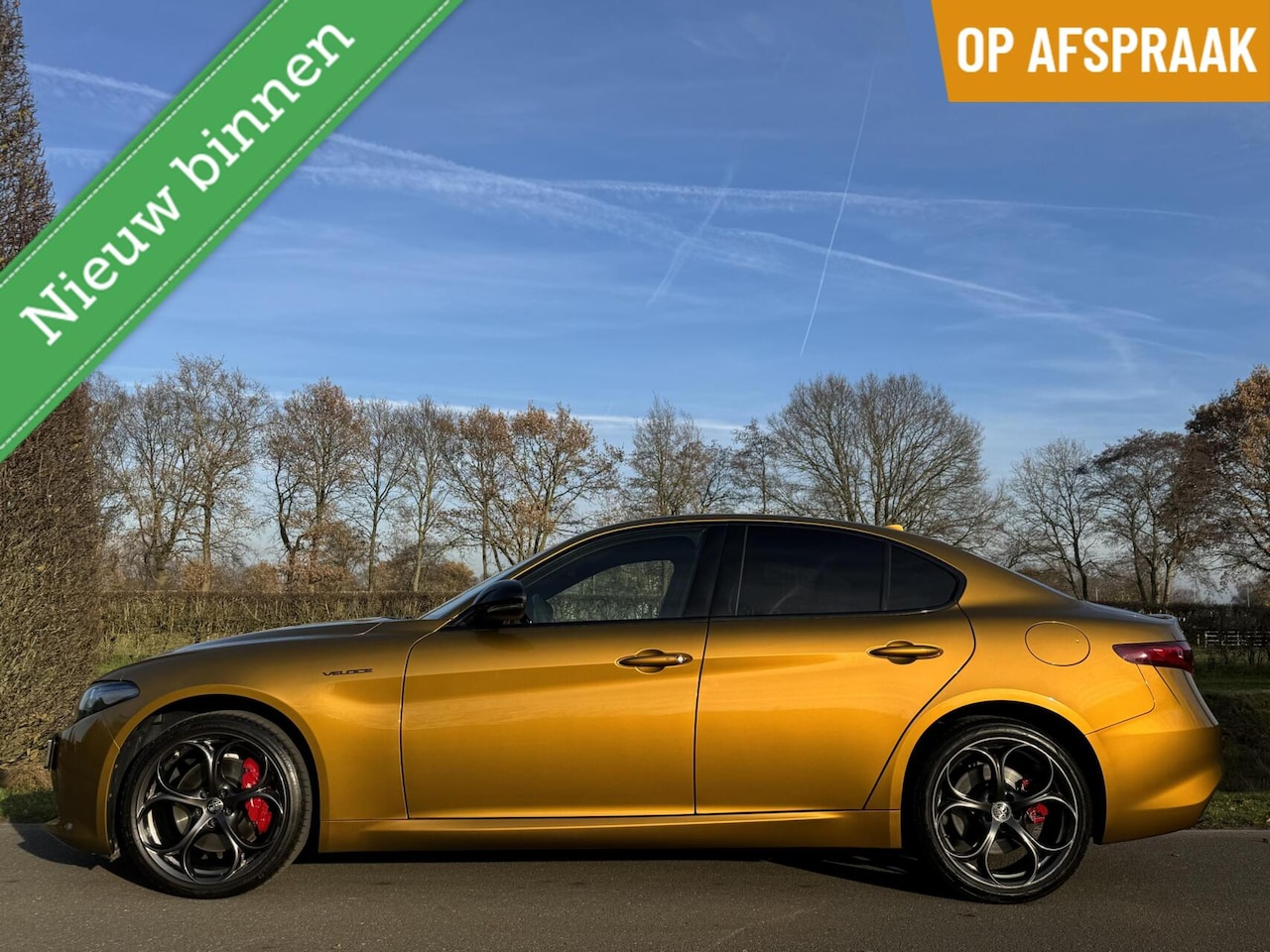 Alfa Romeo Giulia - 2.0t Q4, My22, Giallo Ocra!! Harman Kardon, Uniek!! - AutoWereld.nl