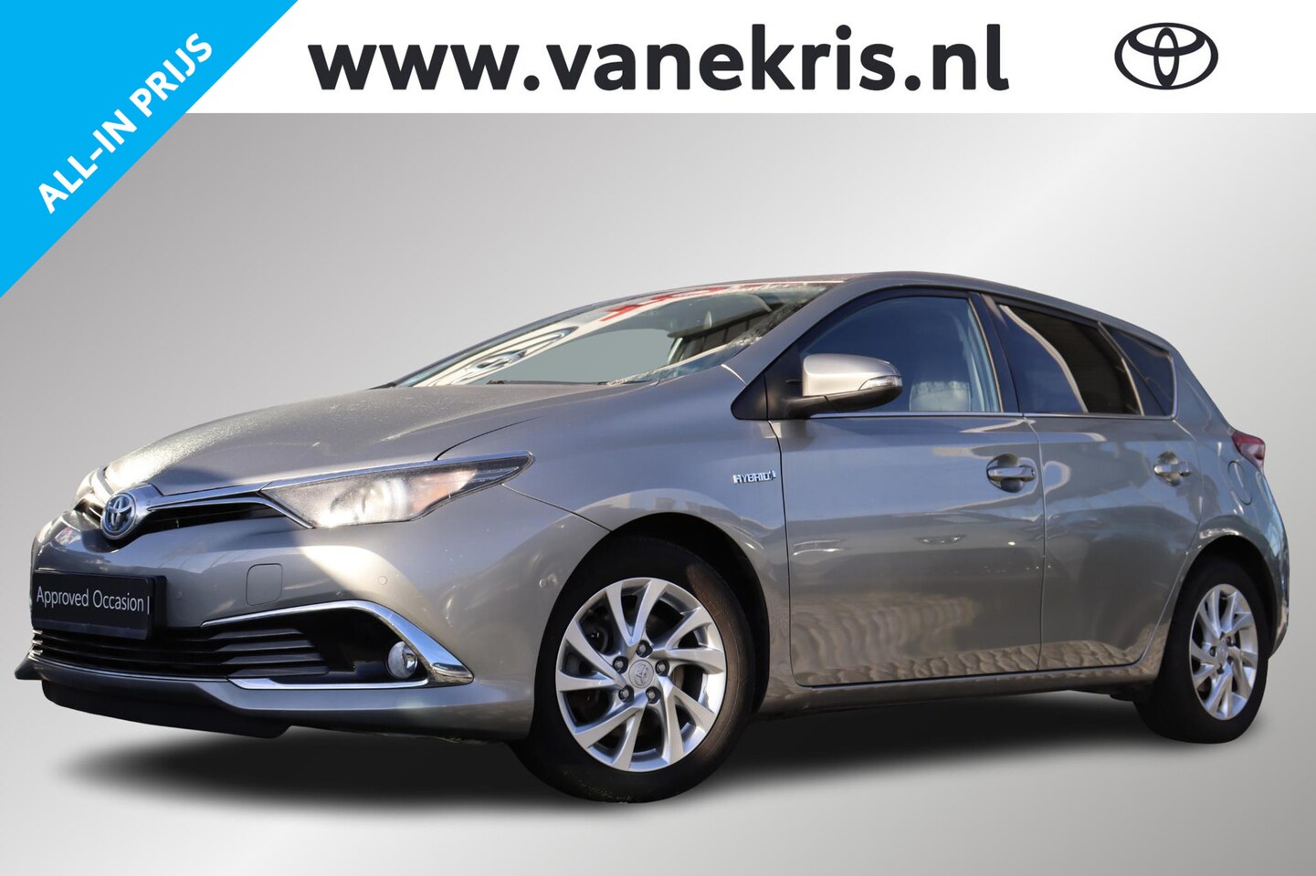 Toyota Auris - 1.8 Hybrid Executive 1.8 Hybrid Executive, Trekhaak, Parkeersensoren, Stoelverwarming, Navigatie, Cruise Contro - AutoWereld.nl
