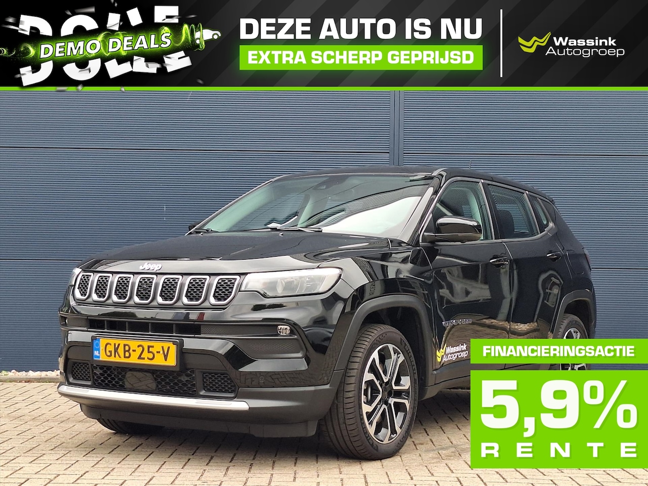 Jeep Compass - 1.3T 4XE DEMO DEAL I 190pk Altitude | Carplay | Winter Pack | Safety Pack - AutoWereld.nl