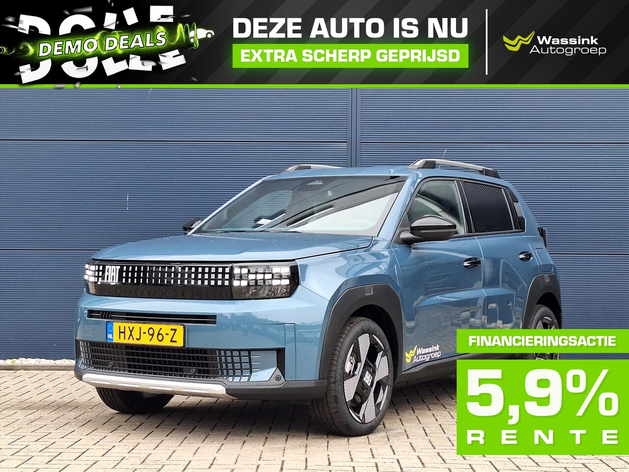 Fiat Grande Panda - DEMO DEAL I 44kWh 113pk La Prima | Snelladen Tot 100kW | Apple CarPlay/ Android Auto | Cli - AutoWereld.nl