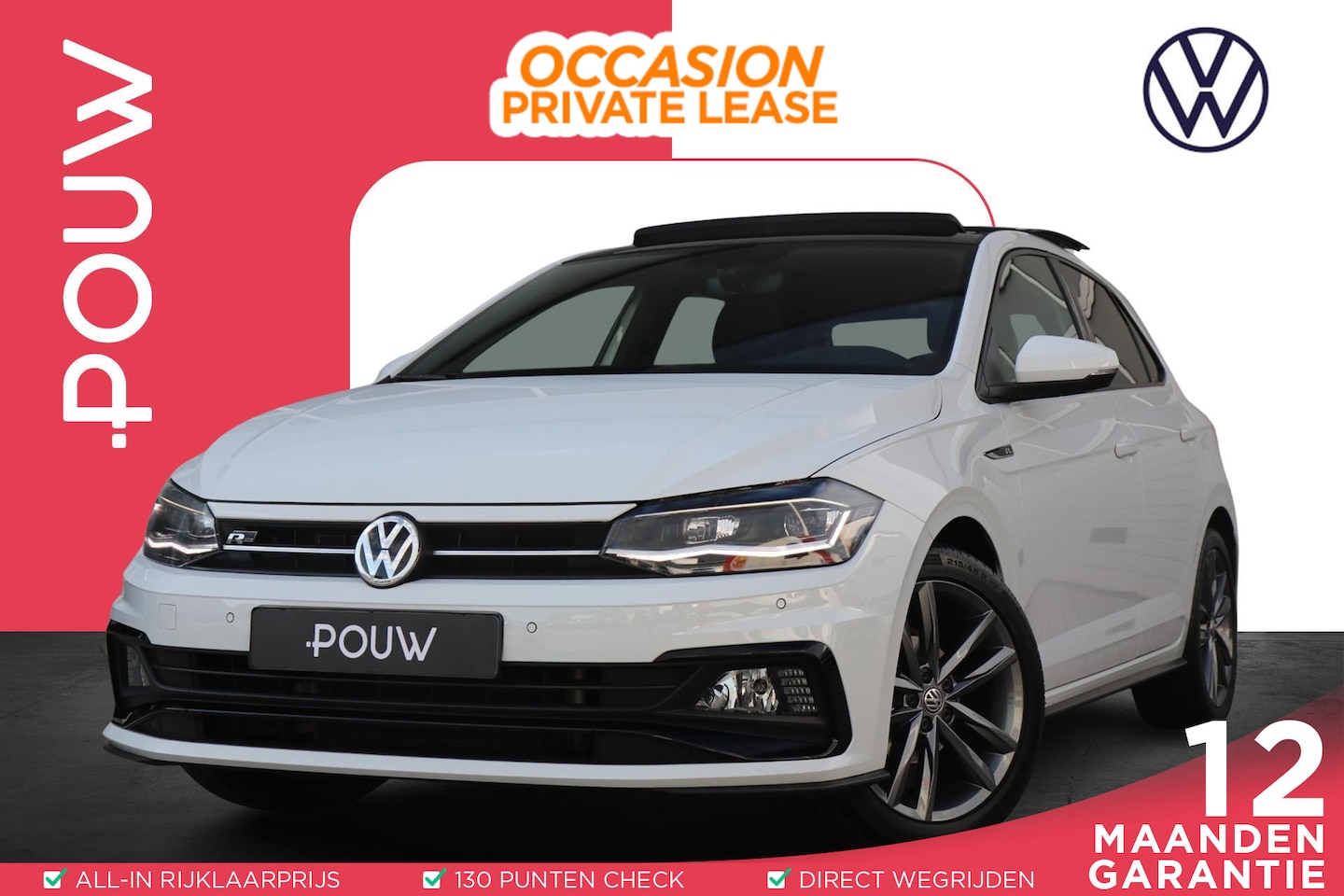 Volkswagen Polo - 1.0 TSI 95pk R-Line | Panoramadak | Navigatie | Climate Control | Parkeersensoren - AutoWereld.nl