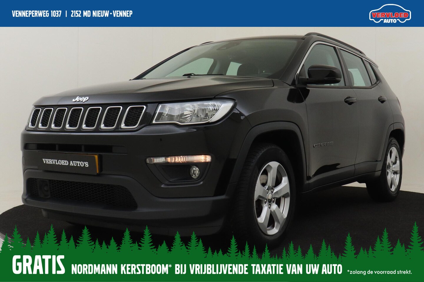 Jeep Compass - 1.4 MultiAir Longitude -CRUISE|KEYLESS|A/C|17"|RIJSTROOKSENSOR|TREKHAAK|ALL-SEASON - AutoWereld.nl