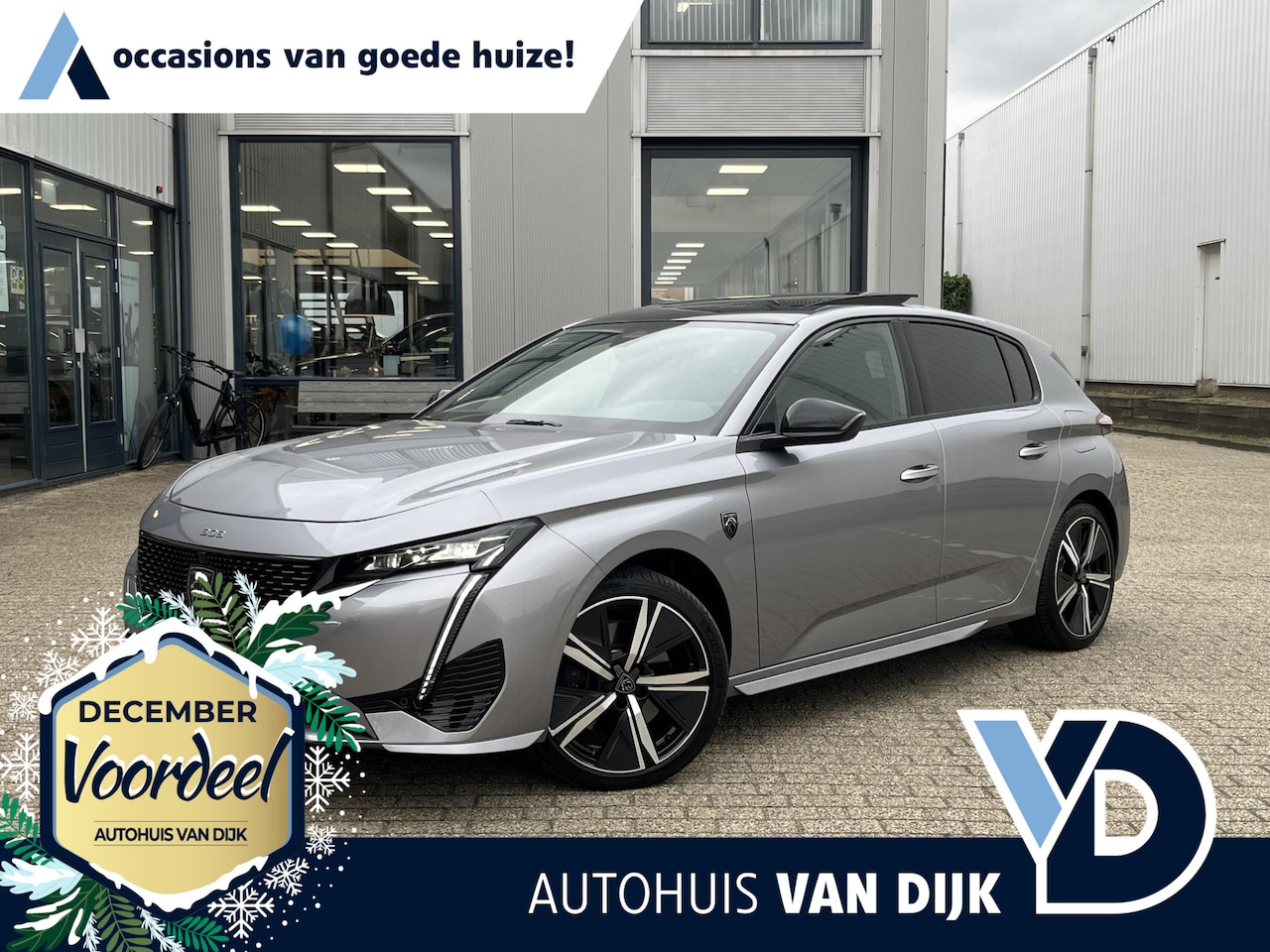 Peugeot 308 - 1.6 HYbrid 180 GT Pack Business | Navi/Leder/Clima/Adapt.Cruise/Camera+Top View/Apple Carp - AutoWereld.nl