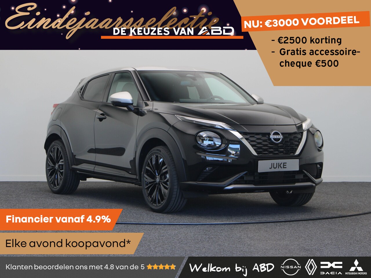 Nissan Juke - N-Sport + Technology Pack + Light Cold Pack 1.6L HYBRID 143 | 19" lichtmetalen velgen "Aka - AutoWereld.nl