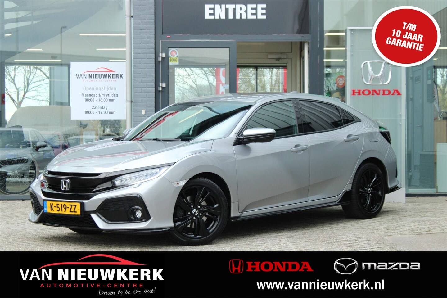 Honda Civic - 1.5 i-VTEC 182pk 5D Sport | Black Edition | Climate | Navigatie | Carplay | Stoelverwarmin - AutoWereld.nl