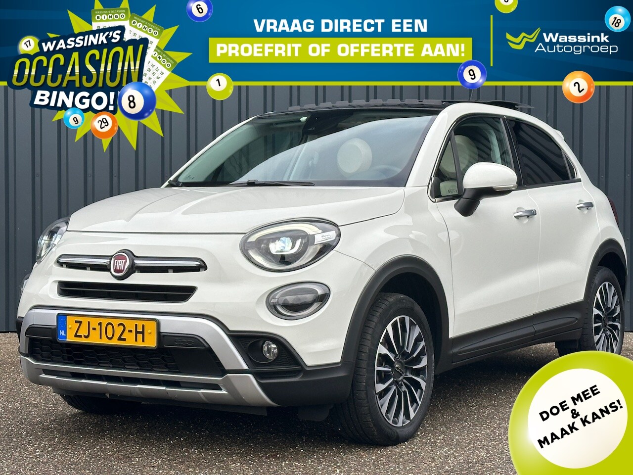 Fiat 500 X - 1.3 GSE 150pk DCT City Cross Automaat I Schuif/kanteldak I Trekhaak 1450KG I Navigatie I K - AutoWereld.nl
