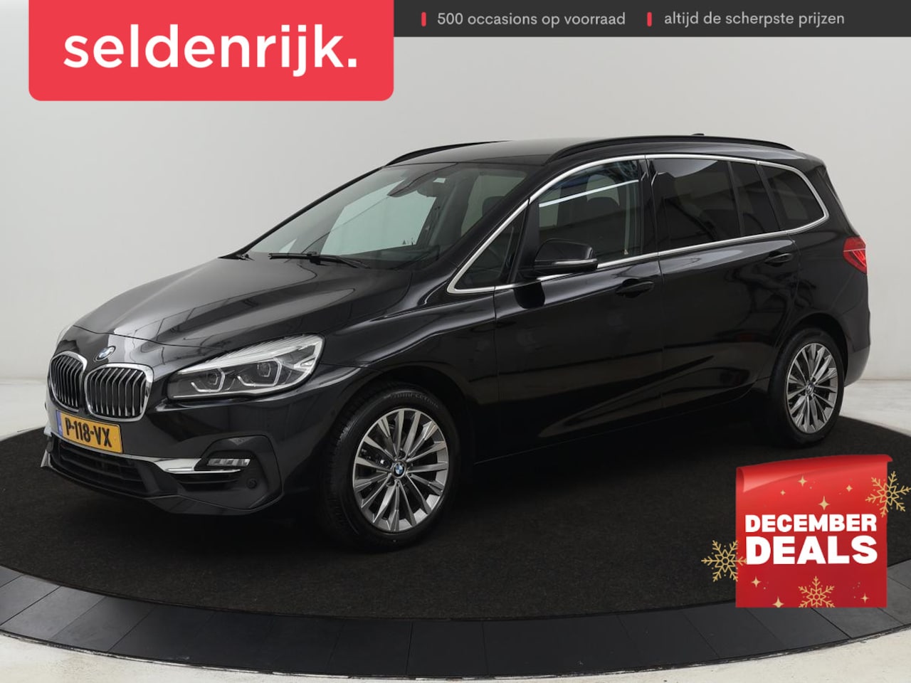 BMW 2-serie Gran Tourer - 216i Luxury Line 7-persoons | Trekhaak | Stoelverwarming | Leder | Head-Up | Camera | Navi - AutoWereld.nl