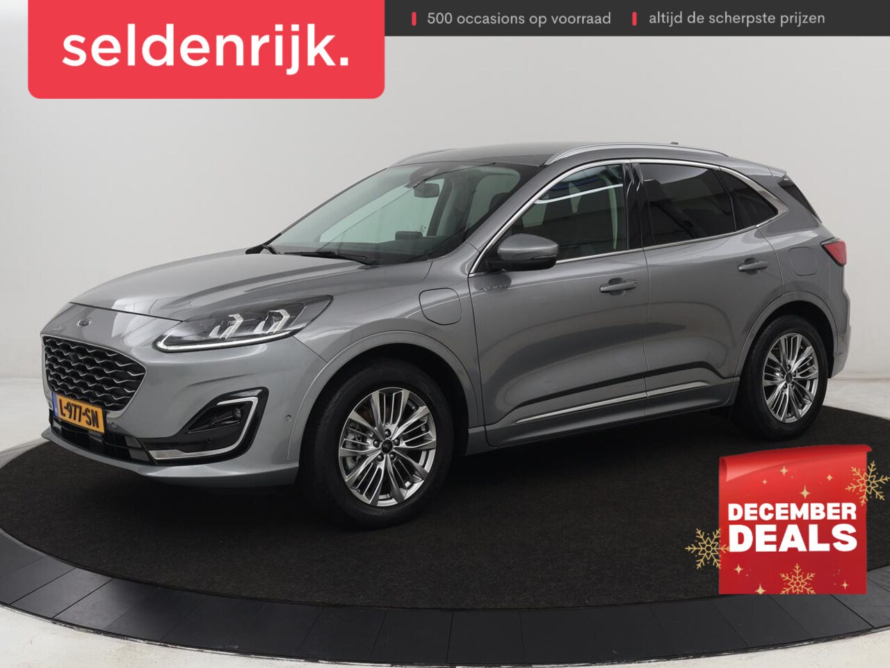 Ford Kuga - 2.5 PHEV Vignale | Head-Up | Trekhaak | Adaptive cruise | Leder | 360 Camera | Stoelverwar - AutoWereld.nl