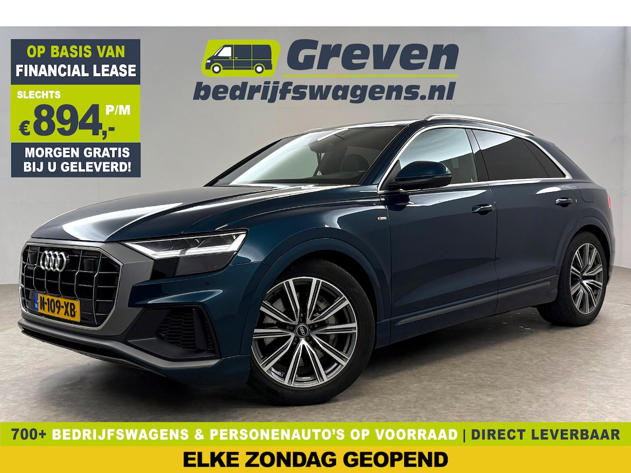 Audi Q8 - 55 TFSI e Quattro 422PK S-Line | SOH 91% | Virtual | Sfeer | Camera | Stoel/Stuur verw. | - AutoWereld.nl