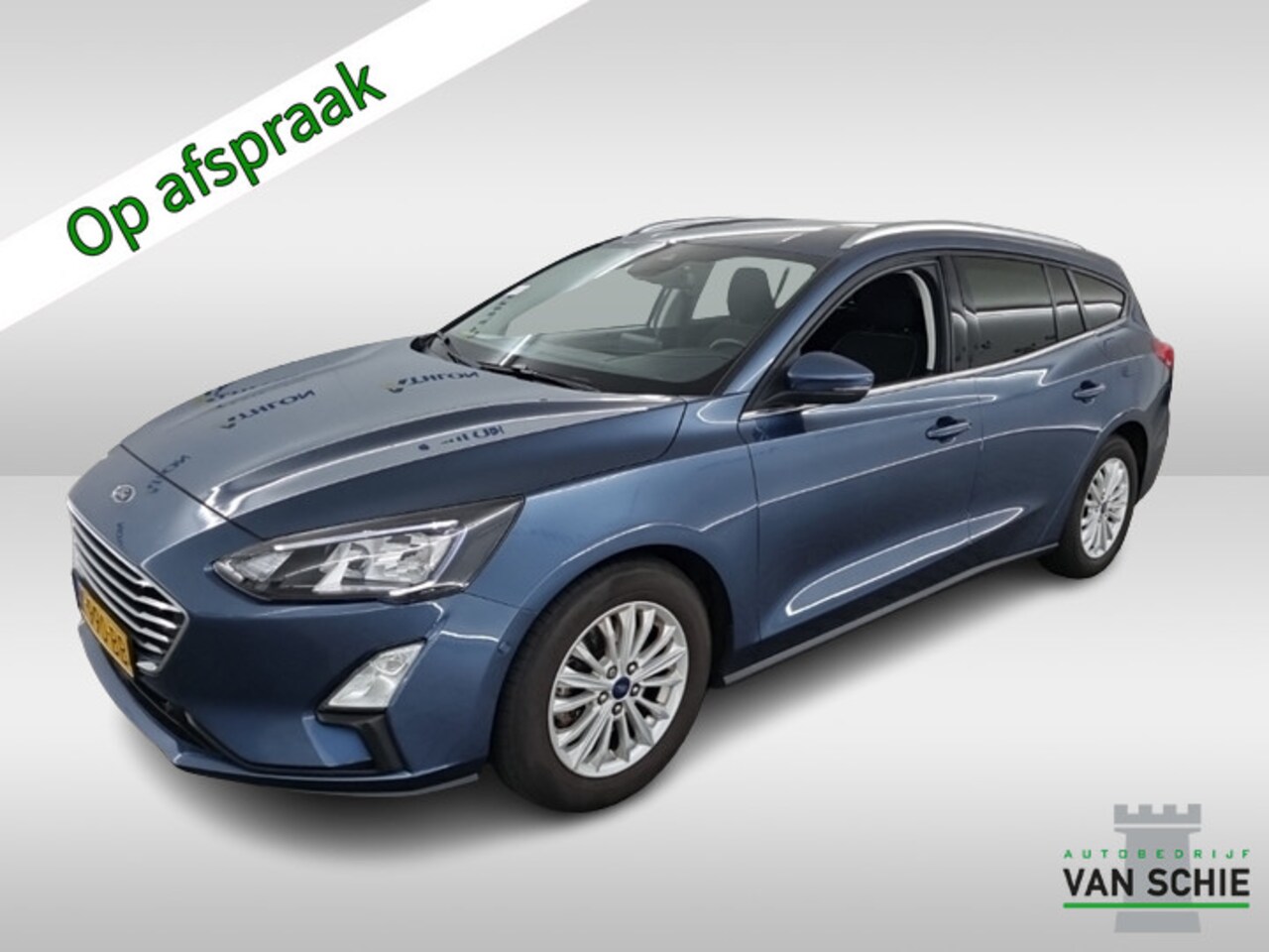 Ford Focus Wagon - 1.0 EcoBoost Hybrid Titanium X Business 1e-Eig. & Dealer-Onderh. BOVAG-Garantie. NL-Auto. - AutoWereld.nl