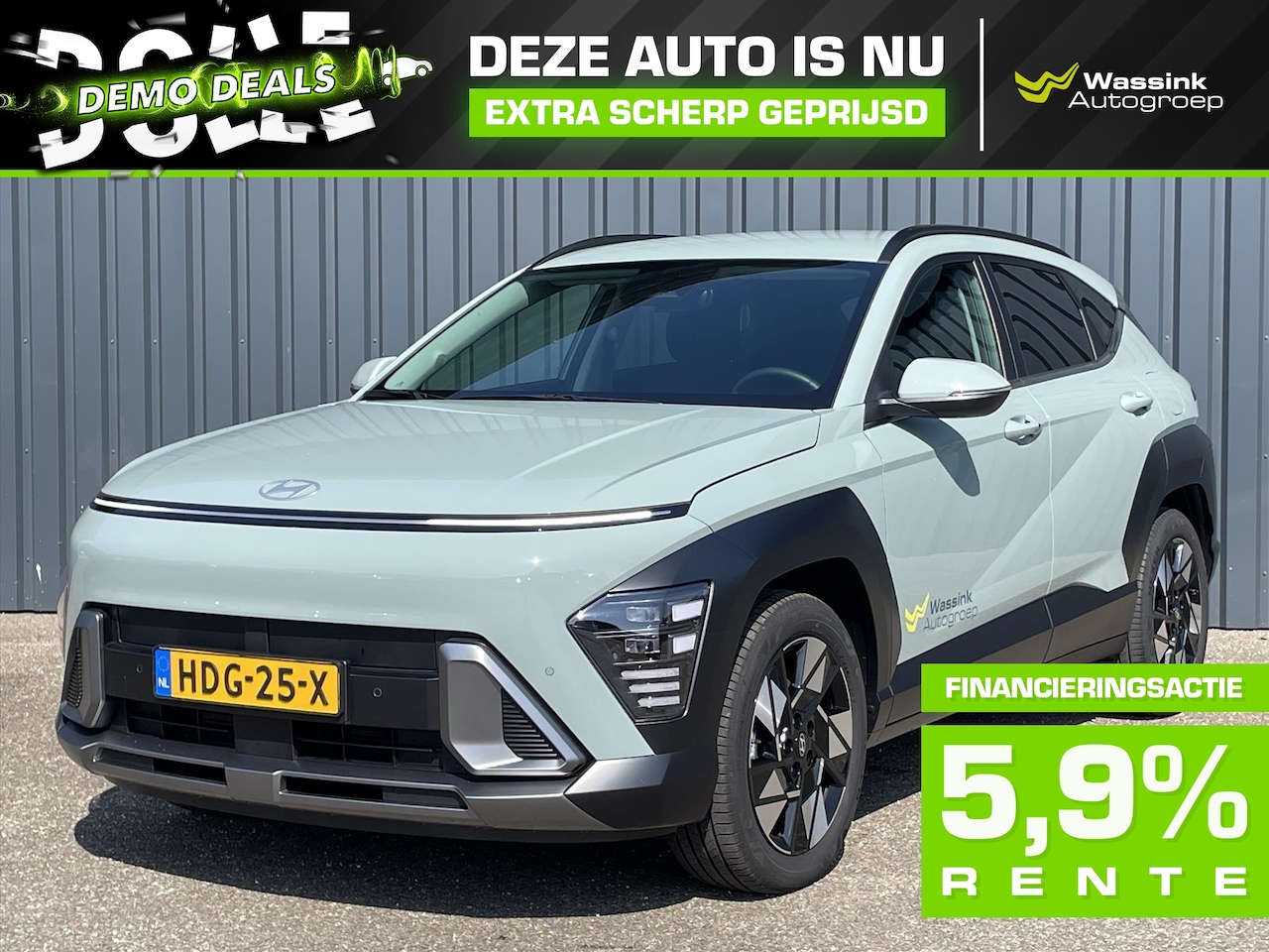 Hyundai Kona - New DEMO DEAL I 1.6 GDI HEV 141pk DCT Comfort Smart Navi | Stoel/Stuur verwarming | Adapti - AutoWereld.nl