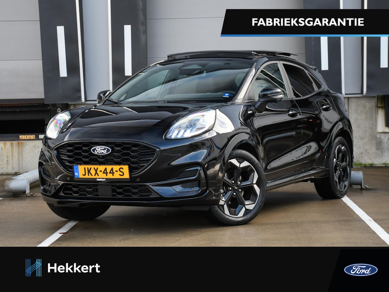 Ford Puma - ST-Line X 1.0 EcoBoost Hybrid 125pk SCHUIF-DAK | 18''LM | LED MATRIX | PDC + 360° CAM. | B - AutoWereld.nl